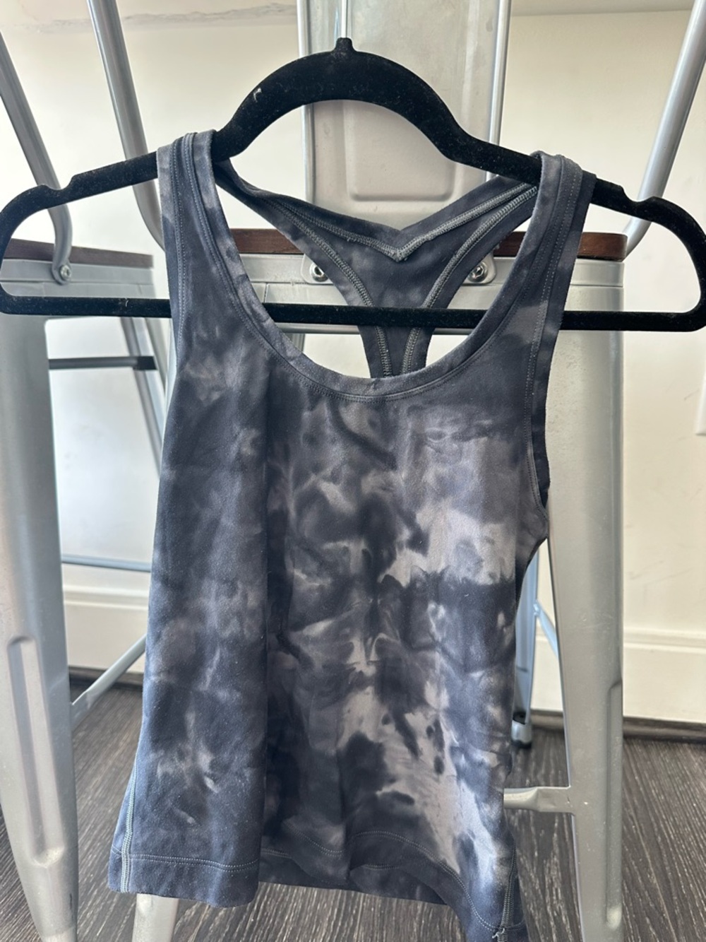lululemon athletica Charcoal Gray Tie-Dye Racerback Tank